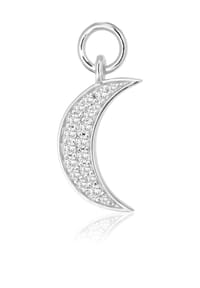 SIF JAKOBS JEWELLERY - Damen Creolen Anhänger "Luna Hoop", 925er Sterling Silber - GELBGOLD