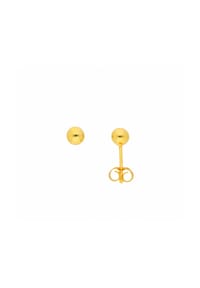 Adelia's - Damen Silber Schmuck 925 Silber Ohrringe  Ohrstecker Ø 5 mm - vergoldet