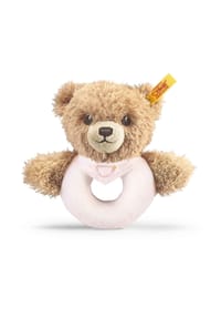 Steiff - Greifring Schlaf-gut-Bär, 12cm - ROSA