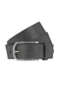 Vanzetti - Gürtel Leder - black-silver