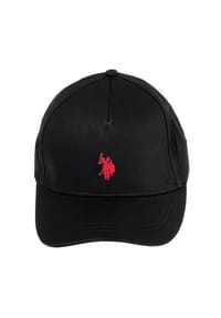 U.S. POLO ASSN. - Unisex Cap - Logo, Schriftzug, Baumwolle, einfarbig - Schwarz