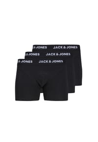 JACK & JONES - Trunk Unterhosen Trunks 3 Pack Unterhosen Shorts JACANTHONY - Black