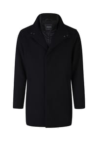 HECHTER PARIS - Wolljacke heraustrennbarem Westeneinsatz - navy
