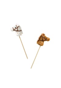heunec® - Kuscheltier Bibi & Tina Steckenpferde - Set - weiß