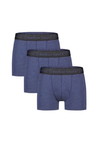 Bamboo basics© - Retro Short / Pant 3er Pack Liam - Blau