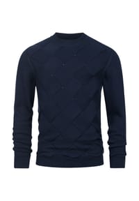 JEFF - Strickpullover JFJulez crew neck knit - Vanilla Ice