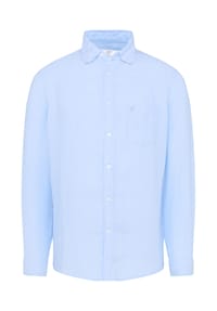 redpoint - Regular Langarm Hemd aus Leinen GRANT - lt. blue