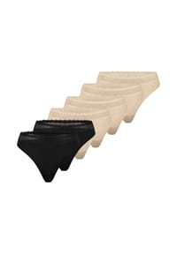 TRIUMPH - String 6er Pack Feel of Modal - Beige / schwarz