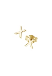 Luigi Merano® - Ohrstecker mit kleinem X, Gold 375 - gold