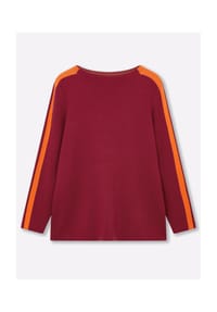 sheego - Strickpullover - kirsche-orange