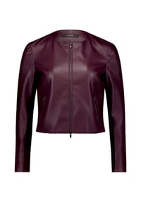 Vera Mont - Kunstlederjacke, Reißverschlusstaschen, für Damen - 1100  CRYSTAL GRAY