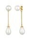 Nenalina Ohrringe Earjacket Muschelkernperlen 925 Silber Bild 2