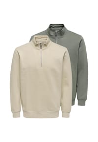 ONLY & SONS - Sweatshirt 2er Pack Connor - Castor gray