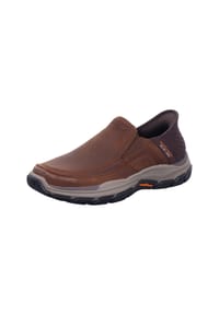 SKECHERS® - Respected Slipper "Elgin", Leder, für Herren - Braun