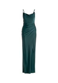 Vera Mont - Abendkleid, Raffung, Schlitz, für Damen - 9237 DUSTY SLATE