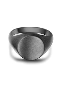 TRUE REBELS - Ring Edelstahl gunmetal - gunmetal