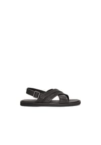 Kazar - Schwarze Ledersandalen mit Schnalle - Schwarz