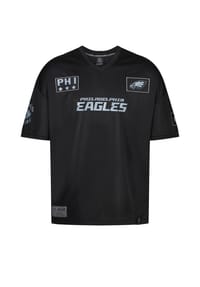 RE:COVERED - T-Shirt NFL Eagles PHI 33 Oversized im lockeren Schnitt - Black