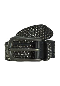 B.BELT - Nietengürtel Leder 85 cm - schwarz