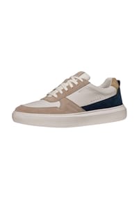 GEOX - Leder/Textil Sneaker - Beige/Weiß