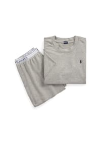 POLO RALPH LAUREN - Club Terry Shorty, Logo-Bund, Diagonaltaschen, für Damen - 202 GRAU MELANGE