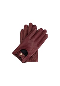 kazar - Kastanienbraune Lederhandschuhe mit Touchscreen-Funktion - Bordeaux