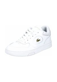 LACOSTE - Leder/Textil Sneaker - Weiß/Gold