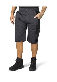 HERO BY JOHN MEDOOX® - AKRON WORKWEAR Herren Arbeits- 3/4-Hose 3/4-Länge - anthra/black