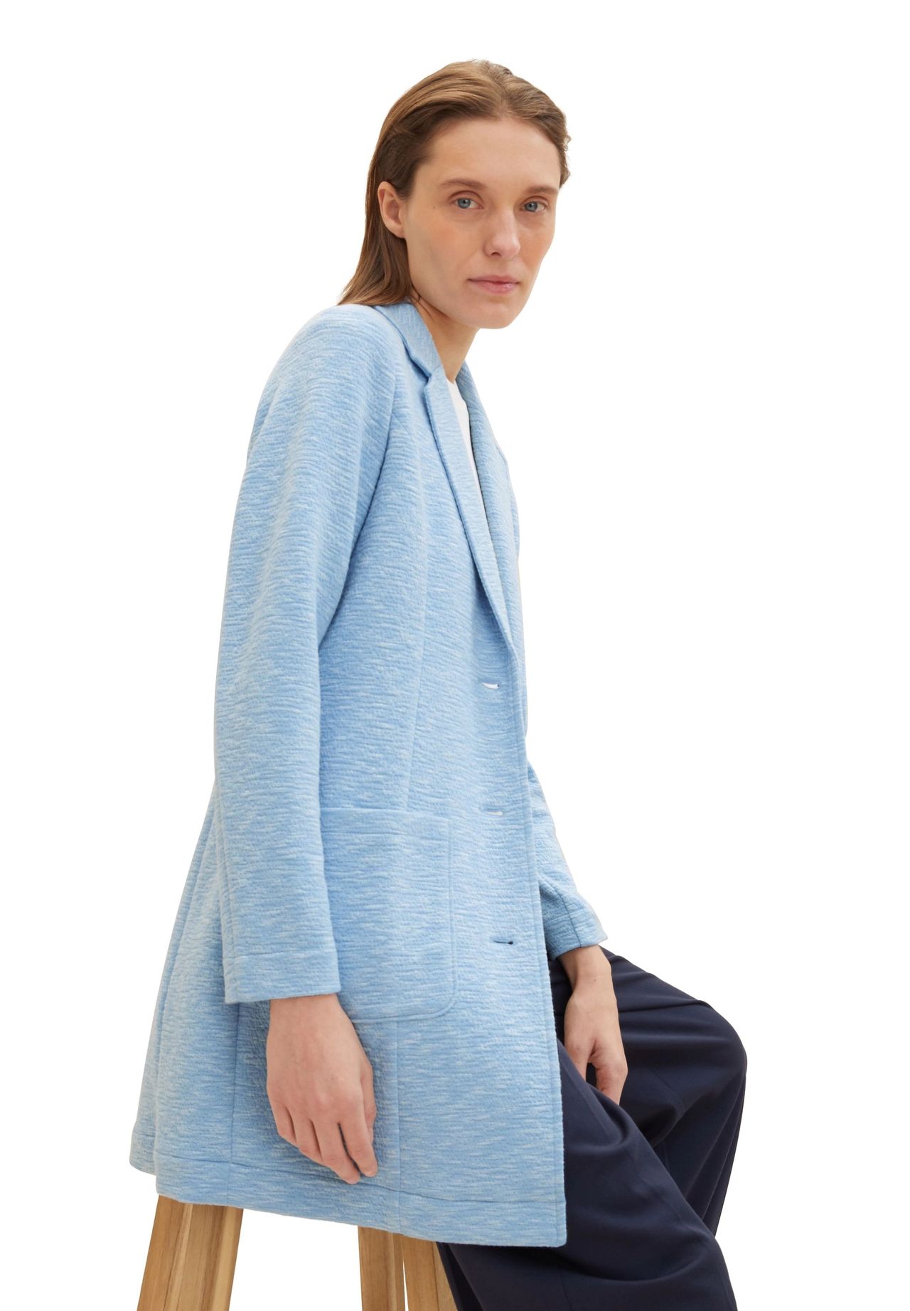 TOM TAILOR Blazermantel, Reverskragen, Melange, für Damen | GALERIA 