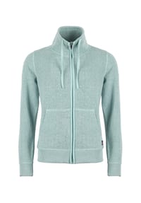 ROADSIGN® australia - Damen Sweatjacke Knit in Strickoptik mit Stehkragen - grün