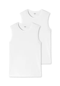 uncover by SCHIESSER - Unterhemd / Tanktop 2er Pack Basic - Weiß