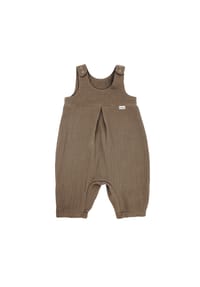 maximo® - GOTS BABY BOY-Overall, 3/4 Länge, Musselinstoff - altindigo-weiß-streifen