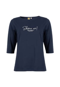 ROADSIGN® australia - Damen Langarmshirt Smile Spirit Longsleeve mit Statement-Print für entspannte Freizeitmomente - grün
