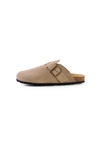camel active - Leder Pantolette mit Korkfußbett - Beige