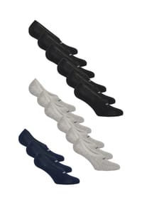 FILA - Füßlinge Basic 15er-Pack mit rutschfester Silikonferse - Black-Grey-Navy