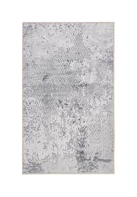 WECONhome Badteppich Room 9 - Vintage-Relief & waschbar - Badteppich - grau