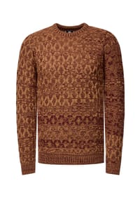 RUSTY NEAL - Strickpullover mit schönem Muster - Grau