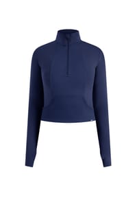 SMILODOX - Sweater Half Zip Naveya - Braun