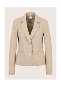 MADELEINE - Kurzblazer mit Fischgrat-Muster - cappuccino / melange