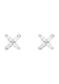 Leaf - Damen Ohrstecker, 925er Silber - SILBER 925