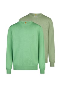 redmond - Pullover 2er Pack Basic - Schwarz