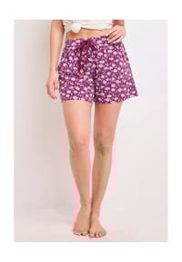 JOCKEY® - NIGHT & DAY Schlaf-Shorts, Eingrifftaschen, für Damen - 733 VINTAGE PLUM