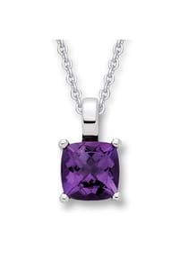 ONE ELEMENT Golden Grace - Damen Schmuckset - Set mit Halskette  Amethyst Anhänger aus 333 Weißgold - silber