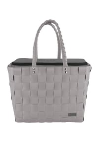 normani® - Flechtkorb mit großer Kühltasche - Anthrazit