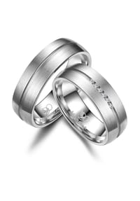 MARRYA - MARRYA MARRYA Titan Ringe Trauringe Eheringe Partnerringe - Damen Ring - silber