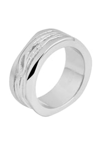 Adelia's - Herren Edelstahl Ring - silber