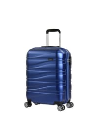 eminent WAVES - 4-Doppelrollen-Trolley, Hartschale, TSA-Schloss, Zweiwege-Reißverschluss - BLUE