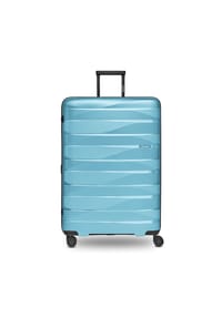 bergpfeil® Travel - Travel 4-Rollen Trolley L 75 cm mit Dehnfalte - arctic silver metallic