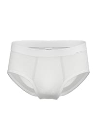 AMMANN - Doppelripp 433 Slip, Baumwolle, Gummbiund, für Herren - 1 WEISS