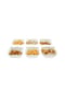 ALMINA® Almina 6er Snackschalen-Set aus Porzellan Servierschale mit Muster Bild 9